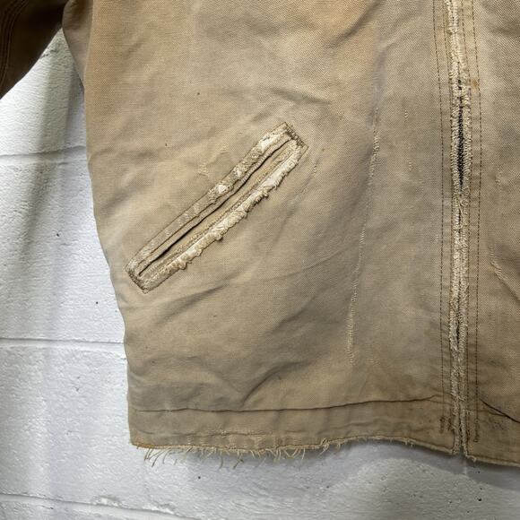Vintage Carhartt Blanket-Lined Detroit Jacket “Brown” J01 - Picture 11 of 15